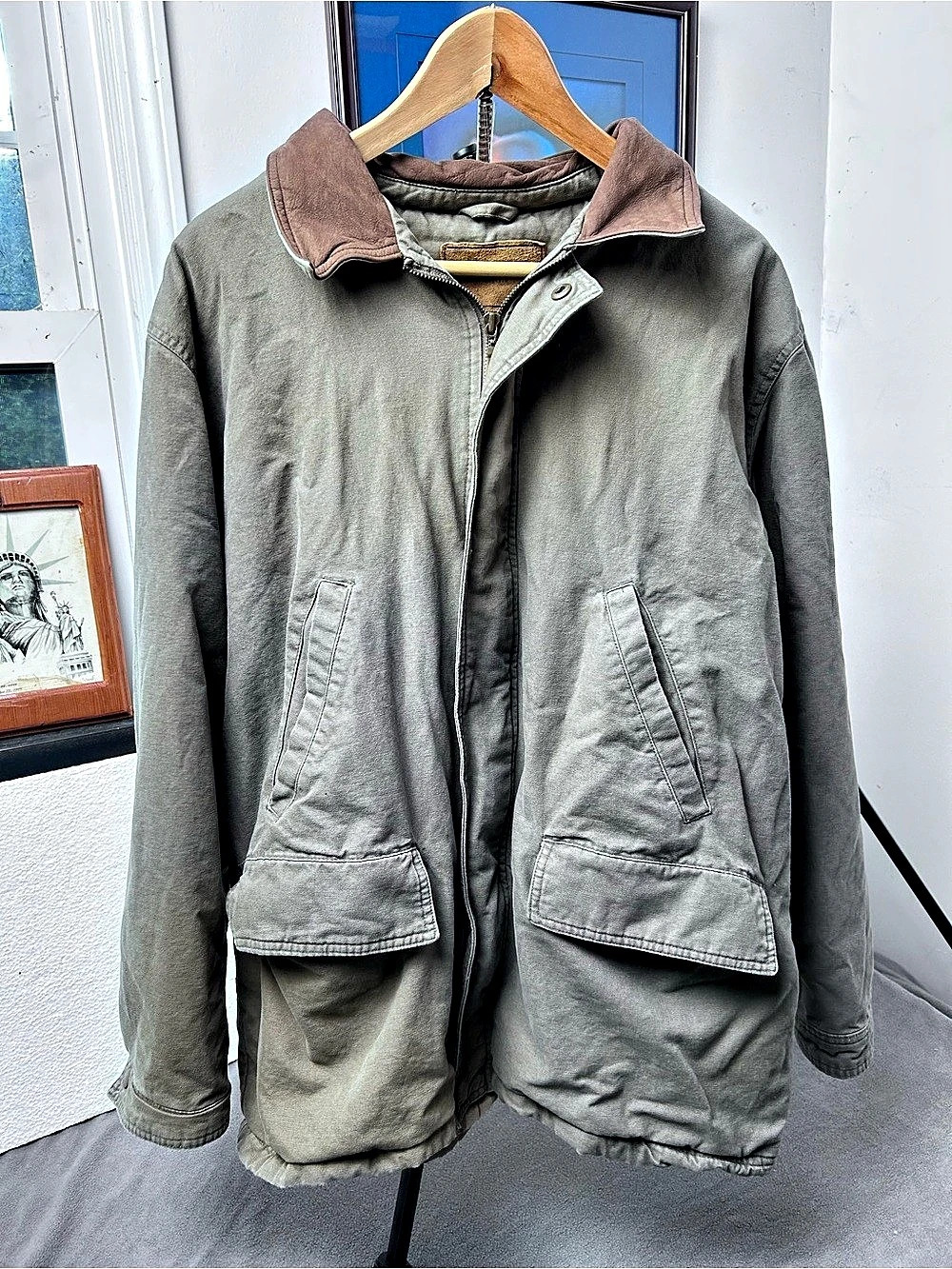 Vintage Sonoma Men's Field Jacket in light Brown large.